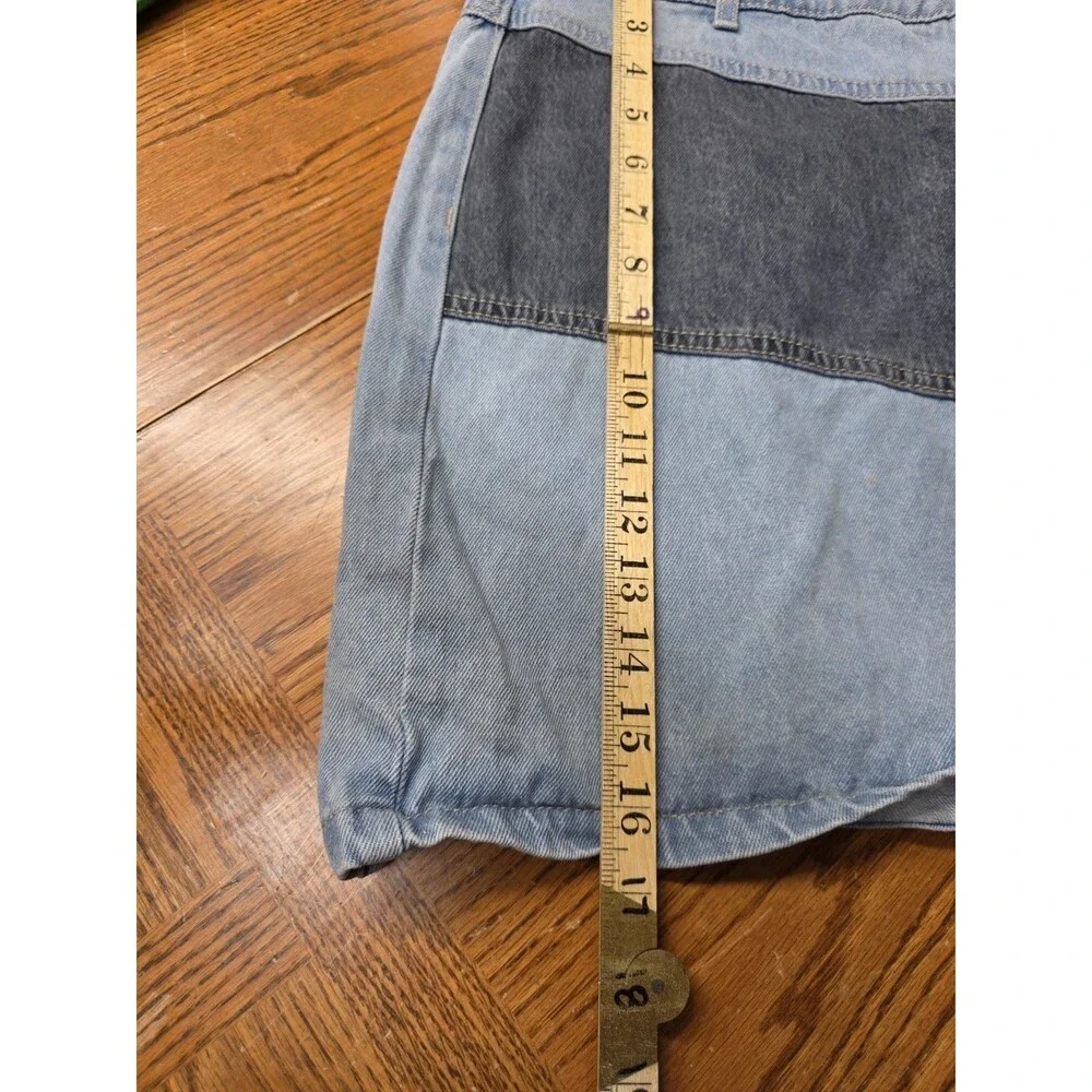 Wild Fable Colorblock Denim Short Skirt Women's Size 16